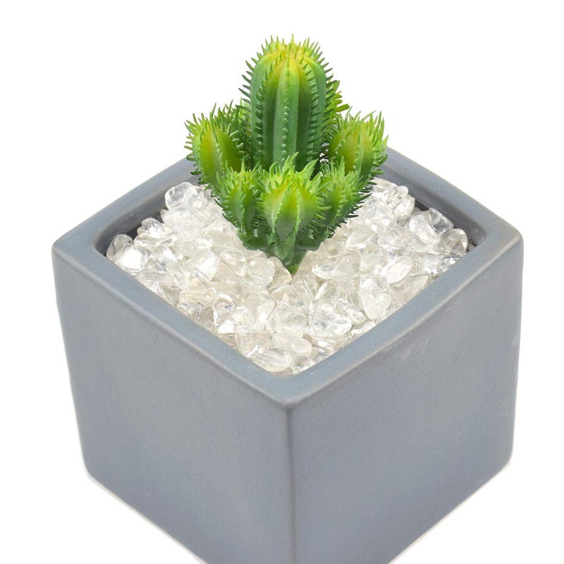 WAYBER 2 Lbs/920g Natural White Clear Quartz Crystal Stones Irregular Aquarium Pebble Decorative Rocks Gravels Sands for Turtle Tank//Terrarium/Flowerpot/Vase Decoration (Fill 2 Cups) - Image 4
